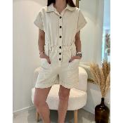 Combinaison short Adalgisa beige
