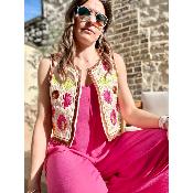 Combinaison pantalon Alberta fuchsia